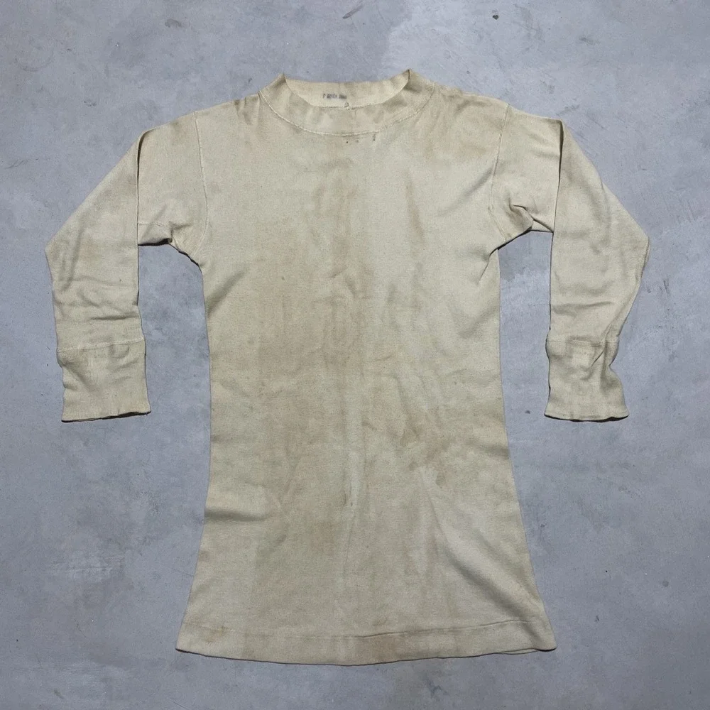 Rare Vintage 40s WWII USN US NAVY Sailors Pullover Undershirt T Shirt Size 38